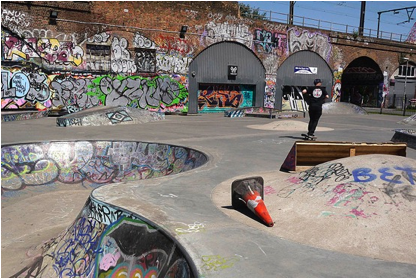 Figure 17. User added embellishments were documented at Mile End Skatepark in London