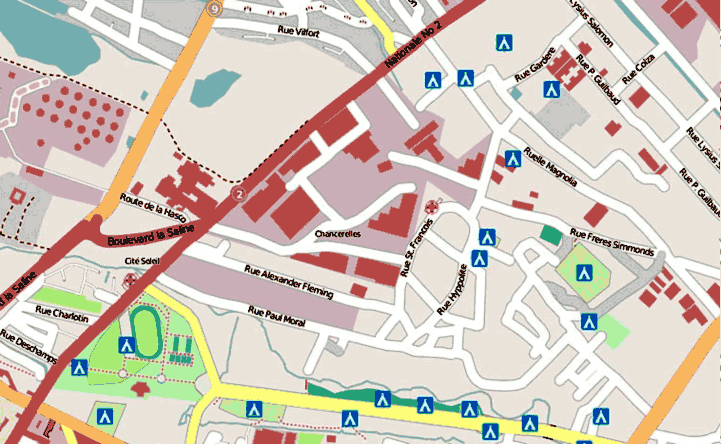 Figure 6: The state of the map of Port-au-Prince before and after project activity in the aftermath of the January 2010 earthquake
